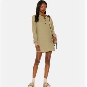 Lovers and Friends Hailey Waffle Henley Sweater Dress